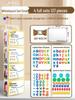 Magnetic Alphabet & Numbers Sticker Set - 26 Pieces for Blackboard & Whiteboard