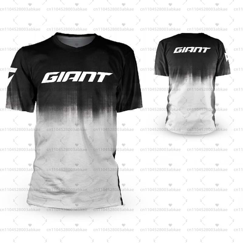 Giant Motorcycle Riding Short-Sleeved T-Shirt, Hot-Selling Fast Drying Breathable Shirt, BMX Mountain Bike MTB Jersey
