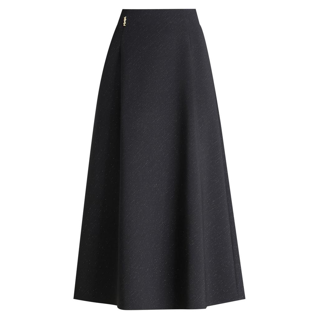 Chic Korean A-Line High-Waisted Casual Skirt for Women - Slimming, Versatile Mid-Length (Spring 2026 Collection)