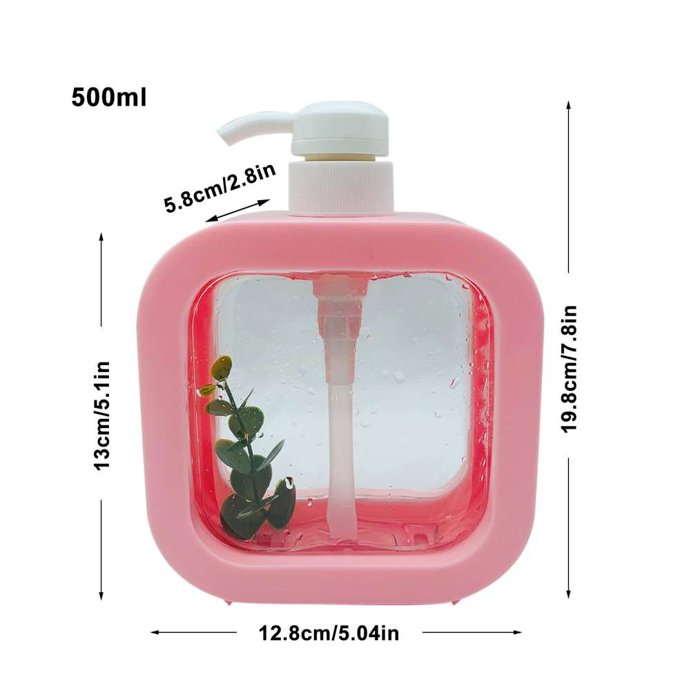 300/500 ml Seifenspenderflaschen Nachfüllbarer Shampoo Duschgel Lotion Behälter Flüssigseifenflaschen für Küche/Bad