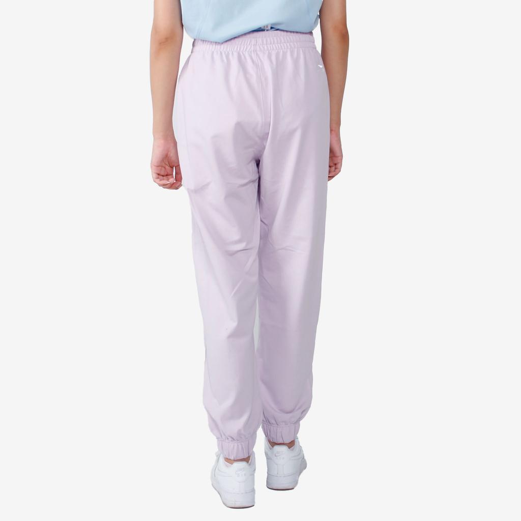Li Ning Sports Fashion Series Cuffed Loose Logo Knitted Sports Pants Women Pants Moonlight-Purple AKLR172-4