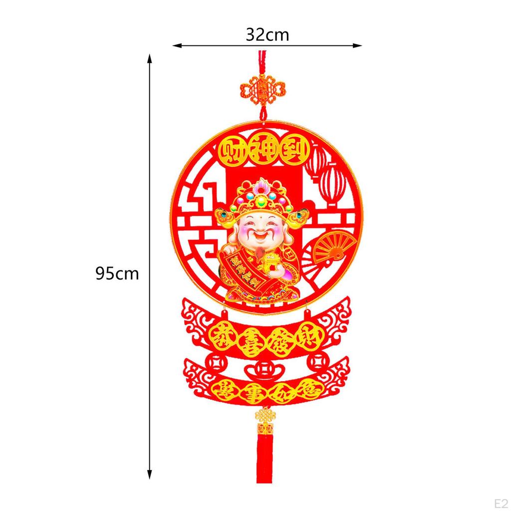 Chinese Year Hanging Decoration Spring Festival God of Wealth Pendant Ornament for