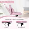 Modern Office Chair – Height-Adjustable Swivel Chair without Armrests with Quiet Casters & Cushion – Fabric Office Chair for Study & Living Room