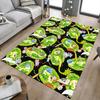Rick And Morty Portal Carpet for Playroom Bedroom Living Room Sofa Home Decor,kids Game Area Rug Non-slip Floor Mat