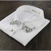 White Bead Fake Collar Women Detachable Collar Shirt Necktie False Collar Female Fake Kragen Sahte Yaka Women Kraagje Nep Dames