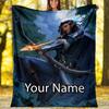 Custom Name Vox Machina Theme Printed Blanket - Perfect for Couch, Bed, Travel & Outdoor Use | Machine Washable, Cozy & Durable.