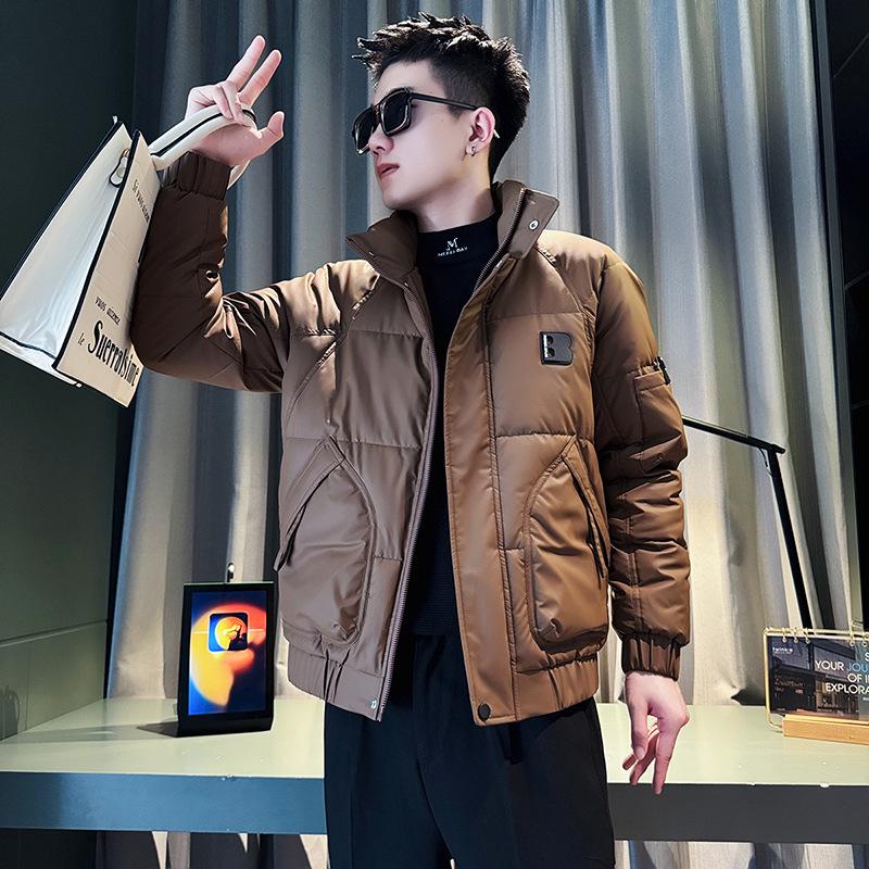 2025 Men's High-End Winter Trendy Cool Short Down Cotton Jacket