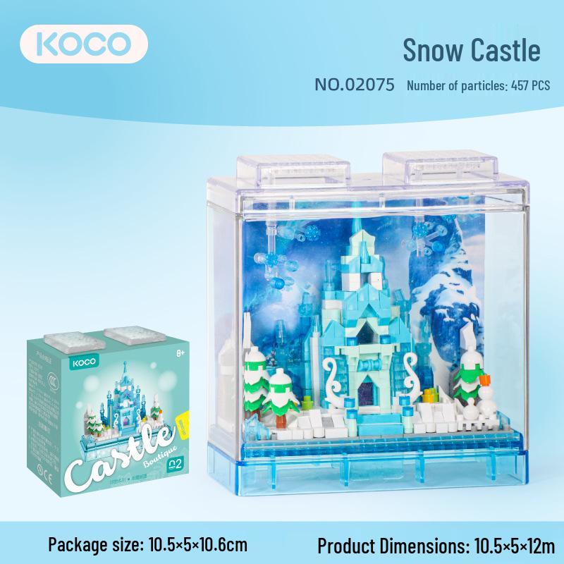 WanZhi Children's Castle Model: Micro-Particle Building Blocks Puzzle Toy for Girls