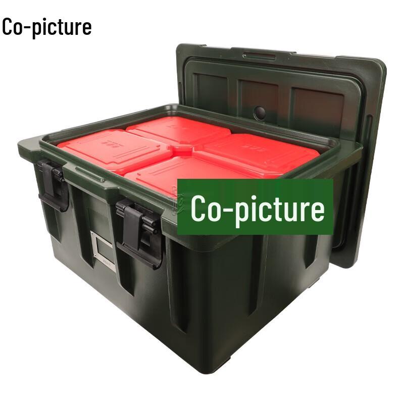80L Rotomolded Insulated Food Transport Cooler with 24 Lunch Boxes