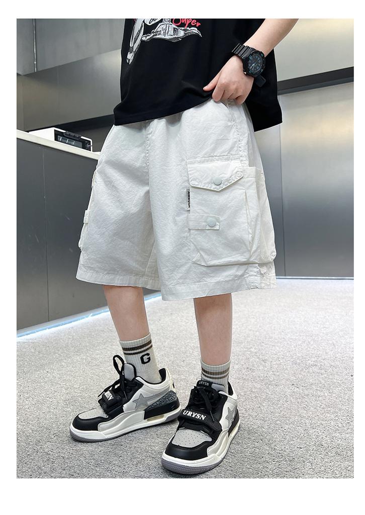 Men's Pants, Children's Summer Work Pants, 2026 New Trend, Boys' Summer Thin Shorts, Young Master's Casual Pants