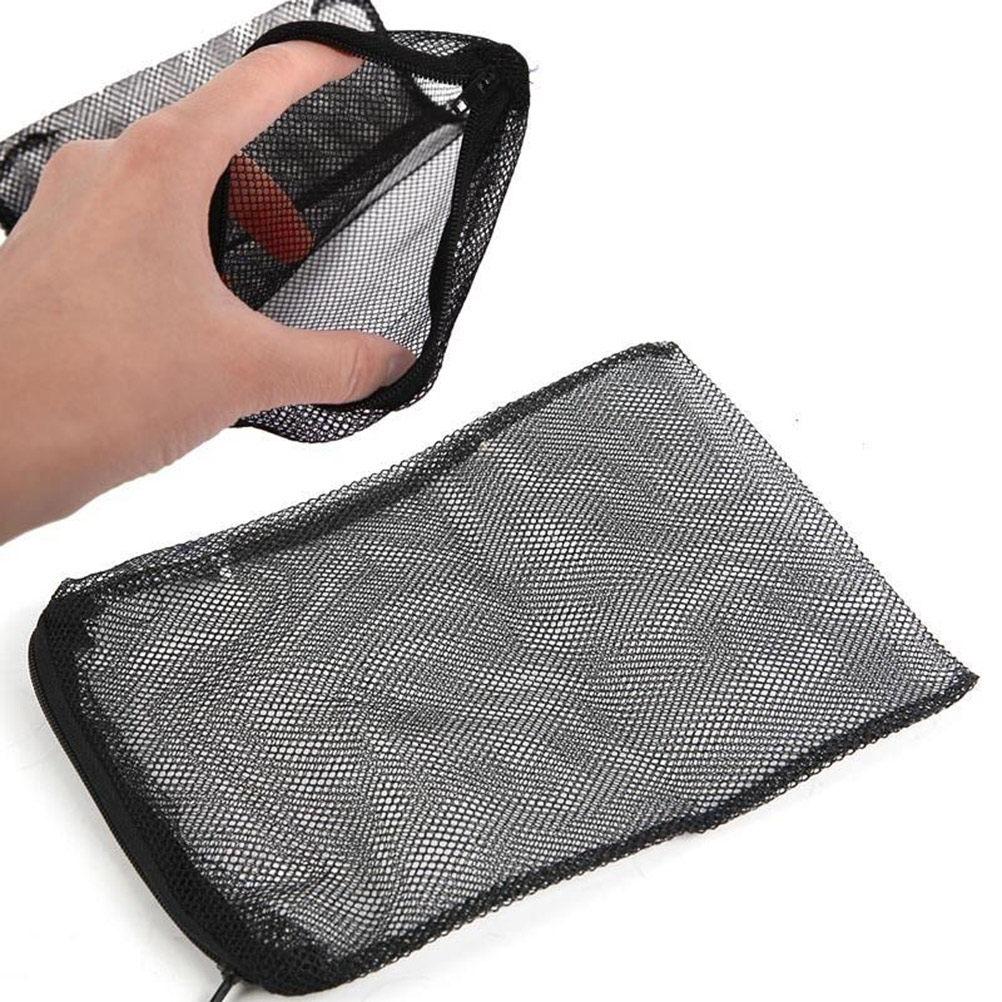 

12Pcs Drawstring Filter Bag 15x20cm Strong Nylon Mesh Reusable for Aquarium Ceramic Rings Garden Pond Filtration 20X15X0.2CM