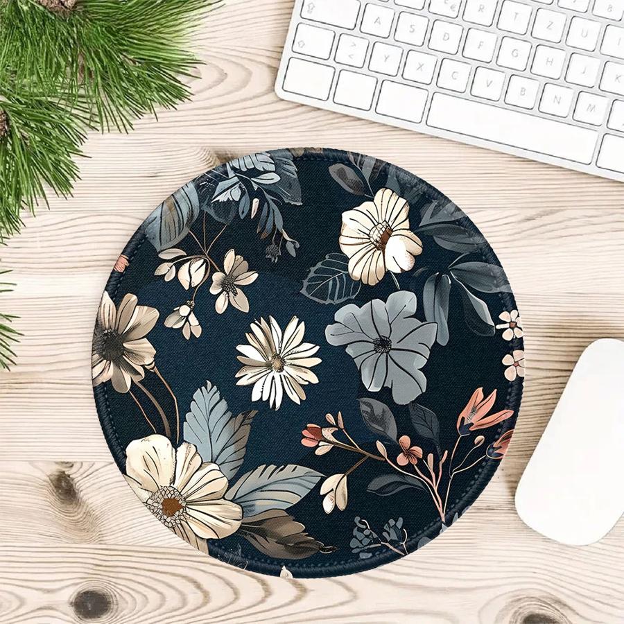 

1pc Mouse Pad office Pad Game Console Pad Computer Laptop Pad Keyboard Mouse Pad Desk accessories Waterproof Cartoon Flower 200x200x2mm