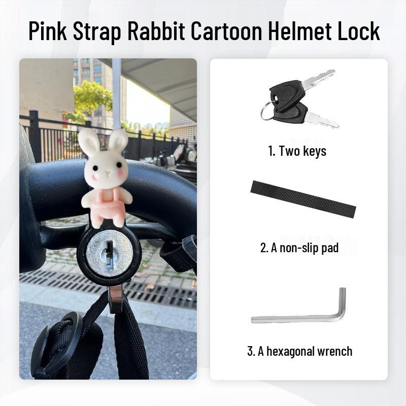 Anti-Theft Electric Bike Helmet Lock - Pry-Proof Fixed Hook for Bicycles