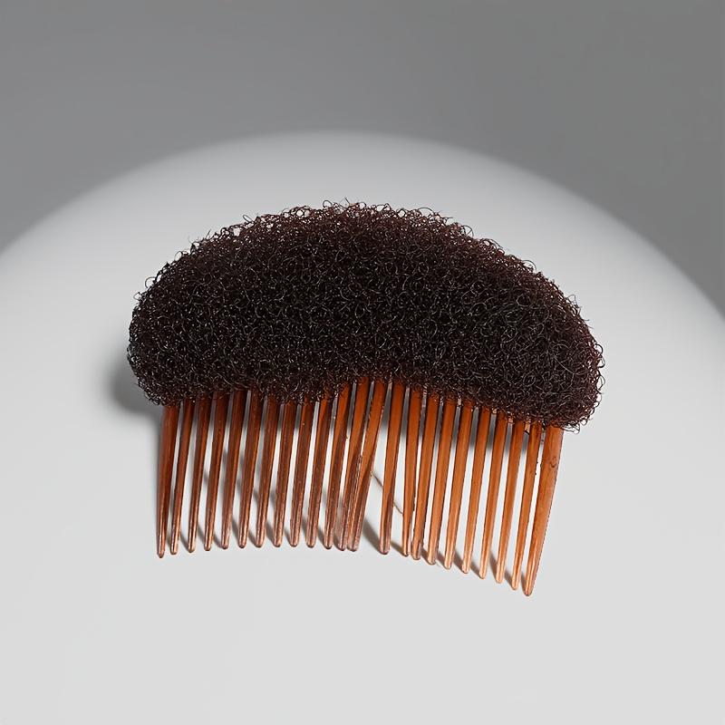 

Invisible Volume Booster Comb, Clip Sponge Pad Hair Volumizer, Styling Tool for Full Buns & Updos коричневий