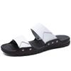 Summer Genuine Leather Men Beach Slippers Plus Size Home Sandals