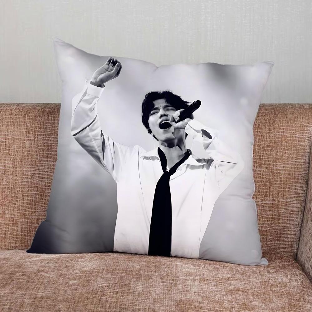 D-Dimash K-Kudaibergen Singer Pillow Case For Home Bedroom Car Office Decoration Living Room Sofa Cushion Cover Suitable