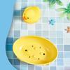 Malá žlutá kachnička Odkapávací mýdlenka Kreslený vzor Sprchové doplňky Roztomilý odkladač na mýdlo