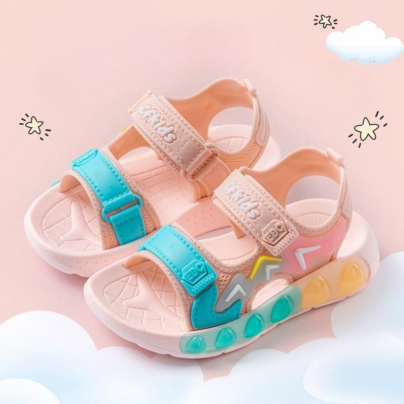 New Style Anti-slip Soft-soled Girls' Children's Velcro Shoes for Beach Sandals