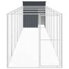 VidaXL Niche pour chien avec cour anthracite 165x863x181 cm, cage pour chien, abri pour chien, maison pour animaux, cages 3189101