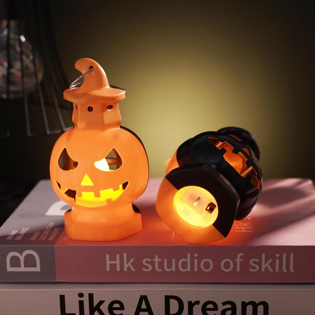 Halloween Pumpkin Atmosphere Lamp - Festive Luminous Decoration for Ghost Festival Parties
