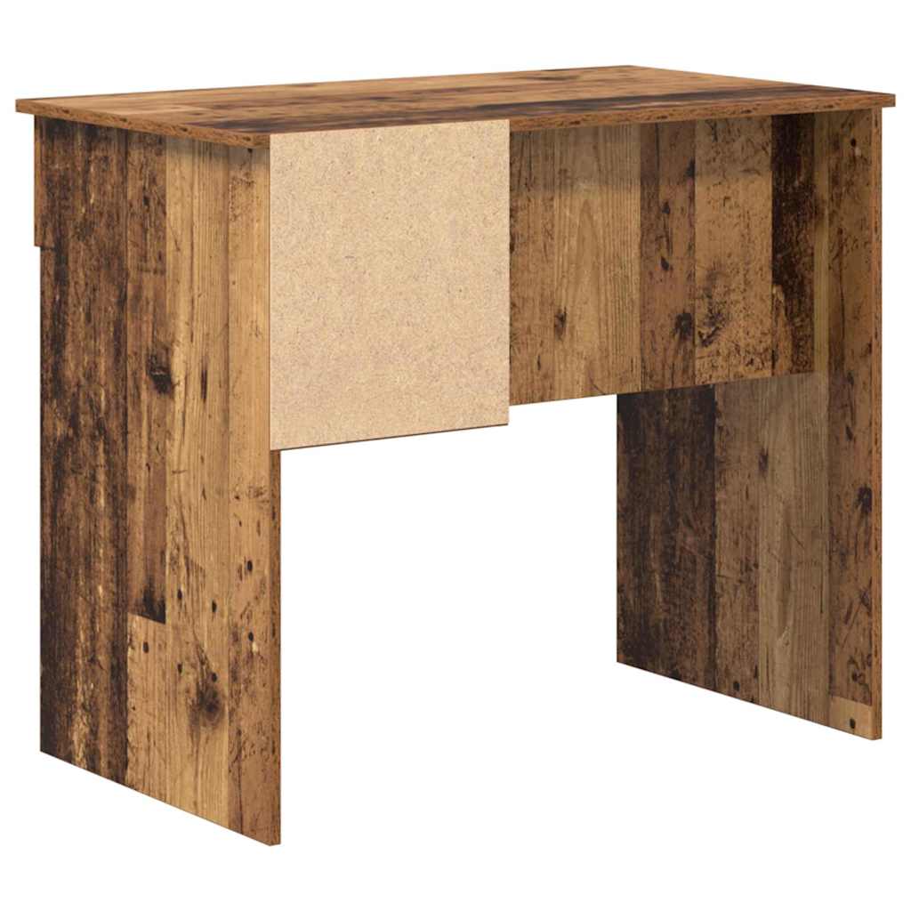 Desk with Shelf Rustic Wood Finish 90 x 49 x 75 cm Engineered Wood
