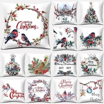 Christmas Decoration Series Pillow Gift Home Office Bedroom Sofa Car Cushion Cover