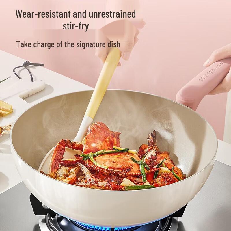 COOKER KING Mousse Titanium Ceramic Non-stick Wok
