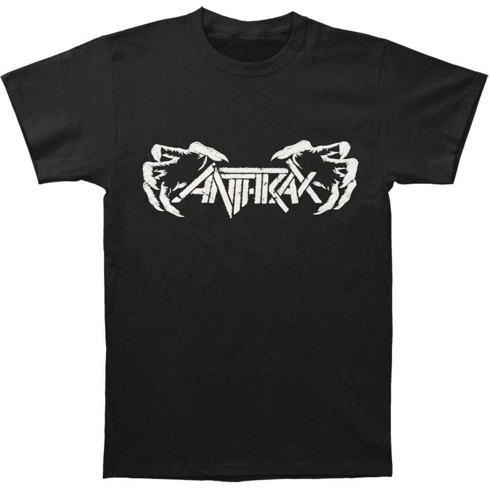 Men s Anthrax Death Hands T-shirt Small Black L