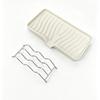 Silicone Draining Soap Holder With Stainless Steel Rack Perfect For Kitchen Sink Bathroom Countertop Daily Use