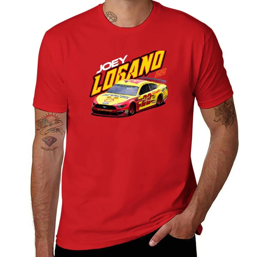 Logano # 22 T-Shirt korean fashion customizeds animal prinfor boys mens graphic t-shirts