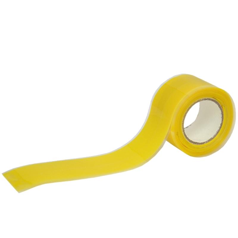 

Versatile Self-fusing Silicone Tape 150CM 2.5CM Silicone Grip Tapes for Kayak and Dragon Paddles Sealed and Non Adhesive жёлтый