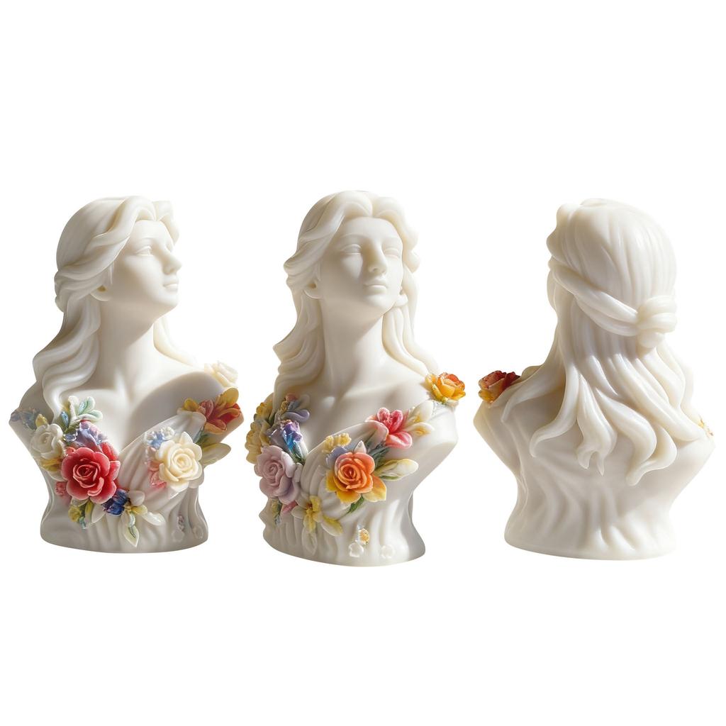 Aromatherapy Mold Elegant Silicone Candle Mold Flower Candle Mold Food-Grade For Baking Projects Resin Art Candle Making