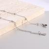 37+5CM Stainless Steel O-chain Necklace with Round Beads - European & American Style