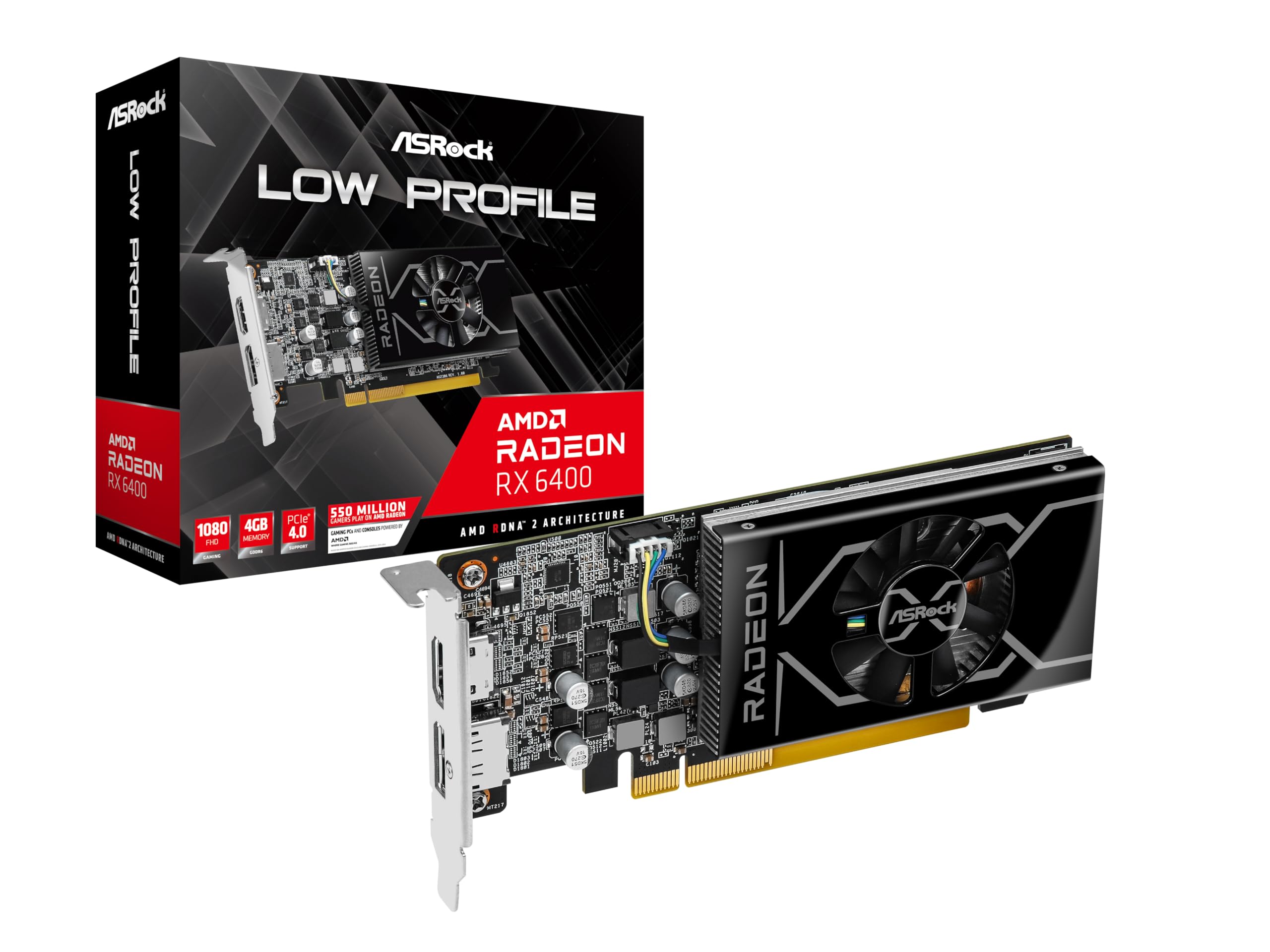 

ASRock Radeon RX6400 equipped graphic board GDDR6 4GB model authorized distributor RX6400 LP 4G / [Domestic product]