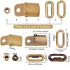 Edelstahl Kappe Schnalle Verstellbarer Verschluss Kappe Reparatur Baseball Kappe Druckknopf Baseballmützen Ersatz Kopfbedeckung Befestigung Hut