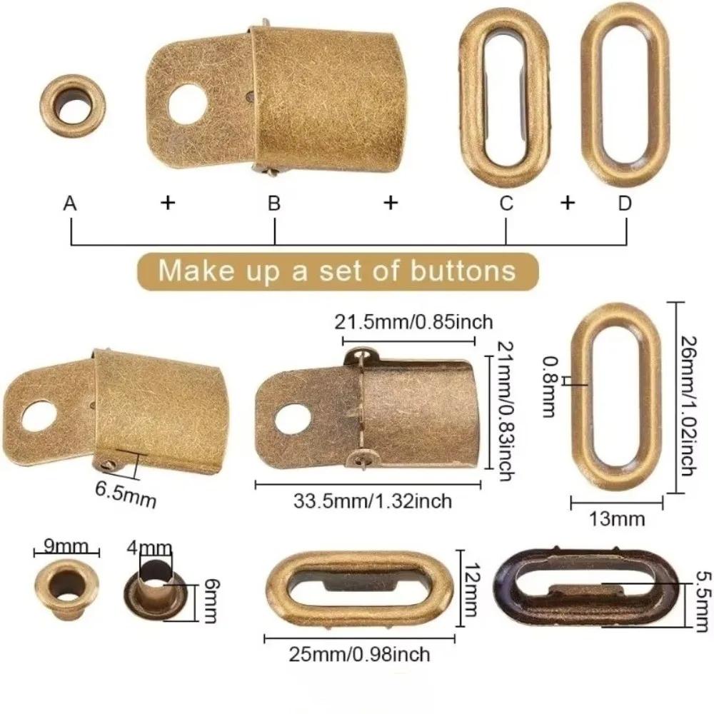 Edelstahl Kappe Schnalle Verstellbarer Verschluss Kappe Reparatur Baseball Kappe Druckknopf Baseballmützen Ersatz Kopfbedeckung Befestigung Hut