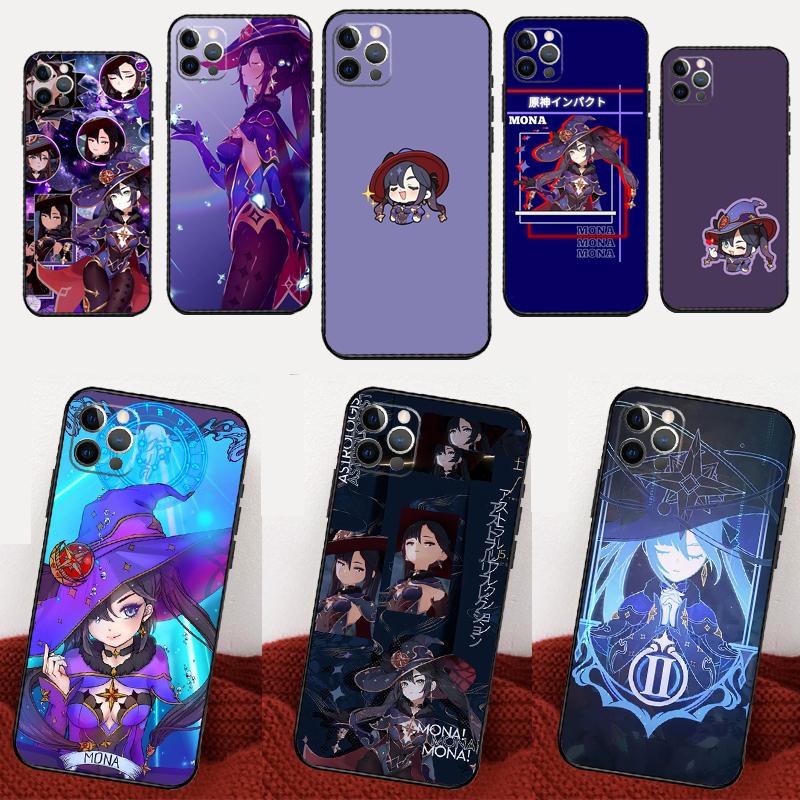 Genshin impact Mona For Xiaomi Redmi Note 14 Pro 9 10 11 12 13 15 Pro Plus Case For Redmi 15 15C 14C 12C 10C 13C