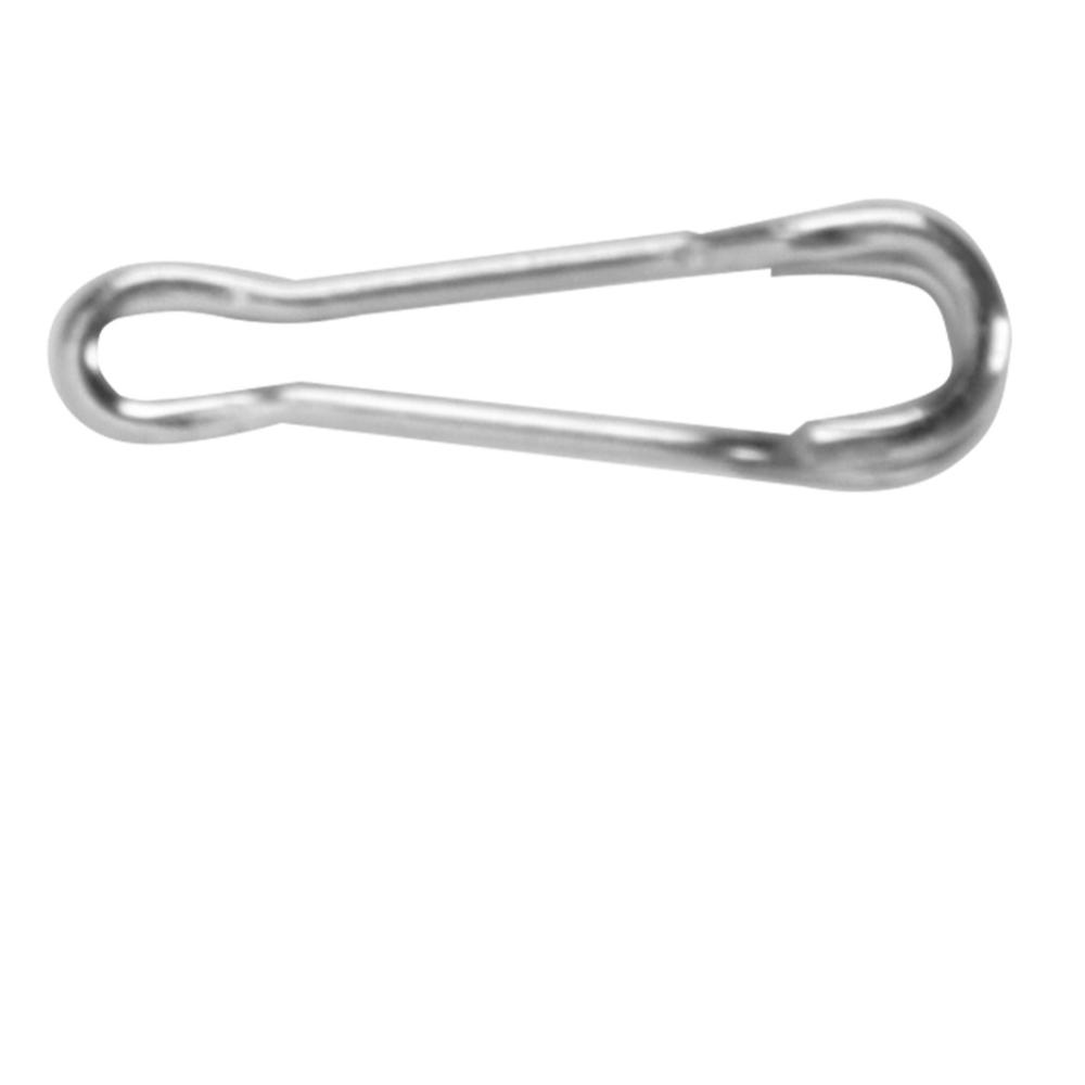 100PCS Stainless Steel Fishing Snap Clips Interlock Buckle Leader Lure Hooks  Sea Fish Bass Fishing