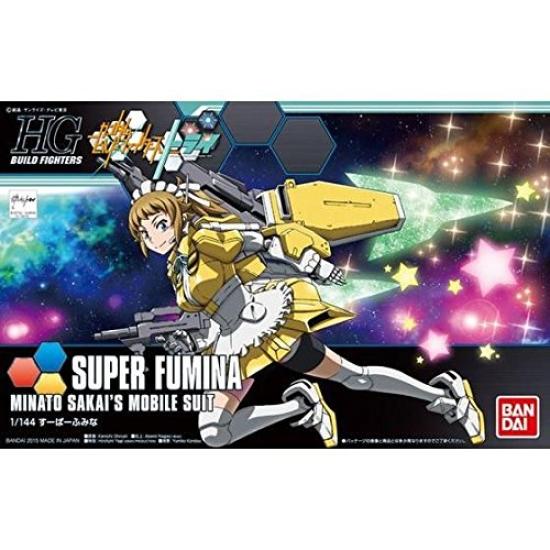 HGBF Gundam Build Fighters Try Super Fumina Scale Plastic Model Kit 1/144 Pre-Colored
