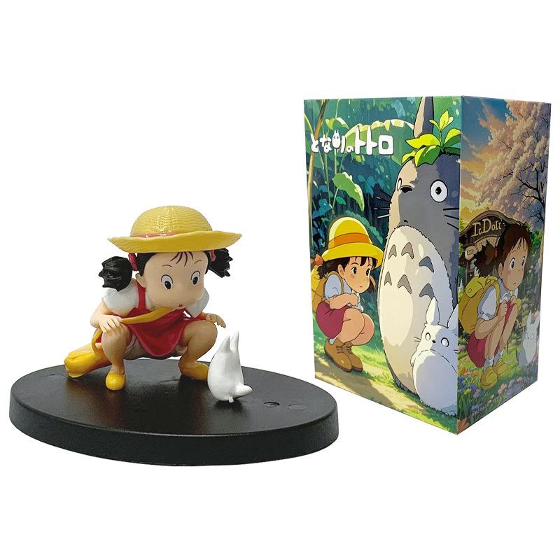 7cm Anime Mein Nachbar Totoro Zeichentrickfilm Mei Niedliche Figur Xiaomei PVC Sammlermodell Ornament Puppen Statue Kinderspielzeug Geschenke