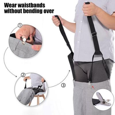 2 bucăți dispozitive de asistență pentru îmbrăcăminte cu clemă din metal pentru asistență pentru persoanele în vârstă cu dizabilități. Clip și pansament de tragere