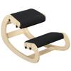 Kneeling Stool, Ergonomic Wooden Stool with Rocking Function, Adjustable Kneeling Chair for Home Office