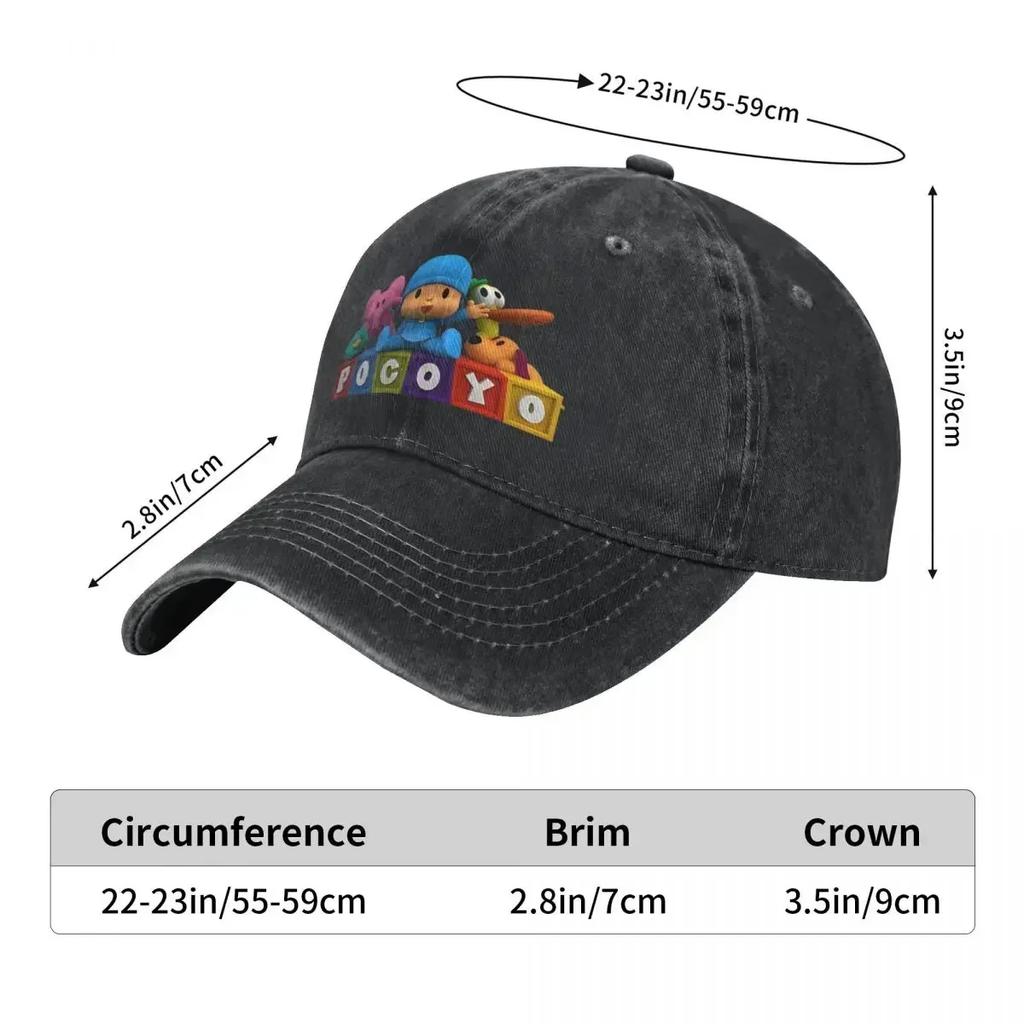 Plush Dolls PPOCOYO Casual Baseball Cap Trucker Hat Breathable Outdoor Gym Hip Hop Hats UnisexTeens Street Style Baseball Caps