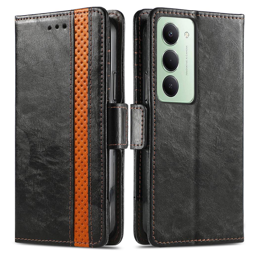 CASENEO For Xiaomi Redmi 15 5G (Global) (169mm) Phone Cases PU Leather Cover Stand with RFID Blocking Wallet