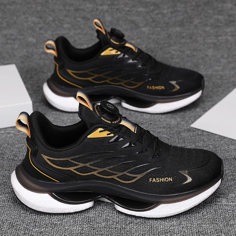 

Dad men s shoes autumn and winter new teen versatile rotating buckle casual sports running dad popcorn tide shoes 45