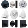Black Robe Hook Wall Hook Towel Hook for Bathroom Stainless Steel Coat Hook Rustproof Hook Hanger for Kitchen Hardware