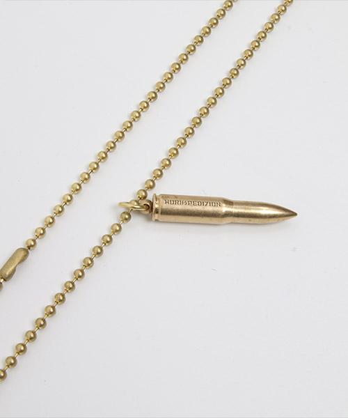 Works Pedition Brass Bullet Necklace