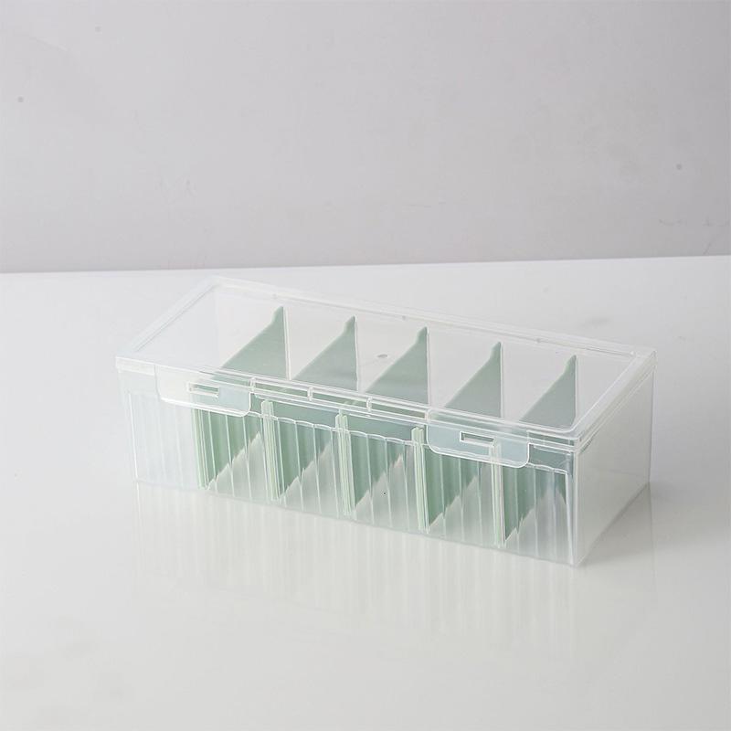 1pc Japanese Style Card Storage Box With Large Capacity Dust-proof Partition Game Card Storage Box Accessories