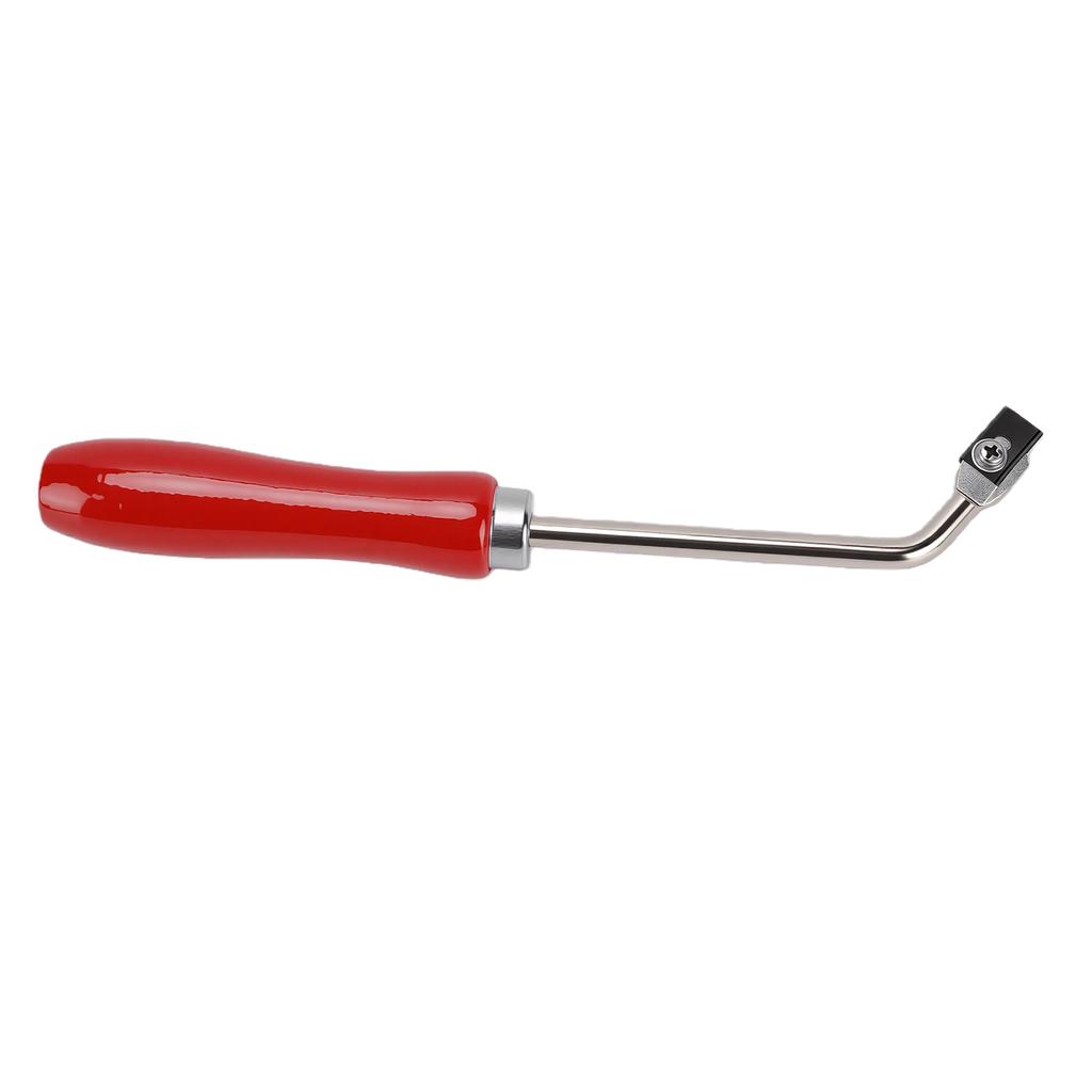 Rowkarka do podłóg Solidny stalowy frez do rowkowania z 3 zapasowymi ostrzami do montażu podłóg z tworzywa PVC Czerwony buk handle