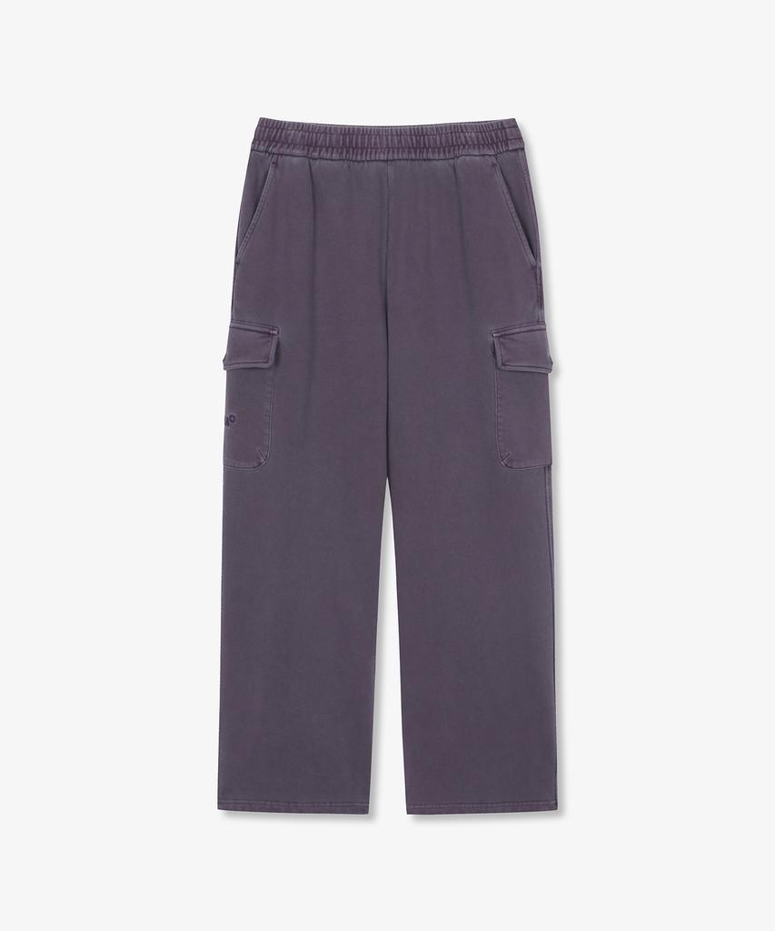 SUPRA Garment-Dyed Wide Cargo Pants (Purple)